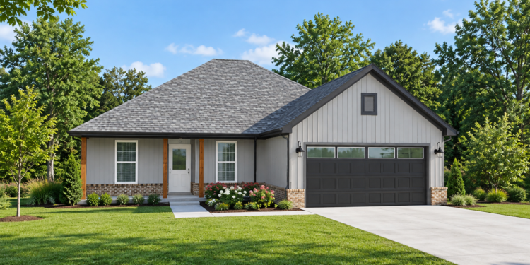 1,371 Sq. Ft. Farmhouse Plan with 4 Bedrooms and 2 Bathrooms