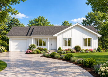 1,104 Sq. Ft. Country Plan with 3 Bedrooms and 1.5 Bathrooms