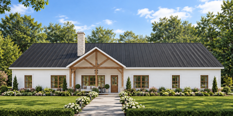 2,987 Sq. Ft. Modern House Plan with 4 Bedrooms, 3.5 Bathrooms, and 2-Car Garage