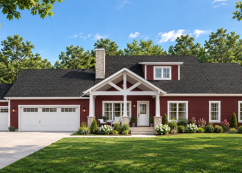 2,164 Sq. Ft. Barndominium Plan with 3–4 Bedrooms and 2.5 Bathrooms