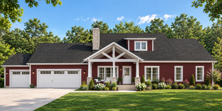 2,164 Sq. Ft. Barndominium Plan with 3–4 Bedrooms and 2.5 Bathrooms