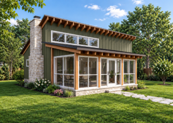 800 Sq. Ft. Contemporary Plan with 1 Bedroom and 1 Bathroom