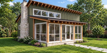 800 Sq. Ft. Contemporary Plan with 1 Bedroom and 1 Bathroom