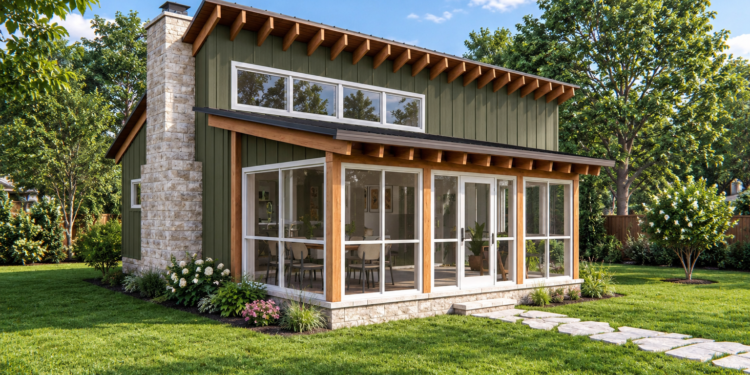 800 Sq. Ft. Contemporary Plan with 1 Bedroom and 1 Bathroom