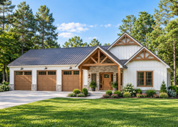 1,476 Sq. Ft. Barndominium Plan with 2 Bedrooms and 2.5 Bathrooms
