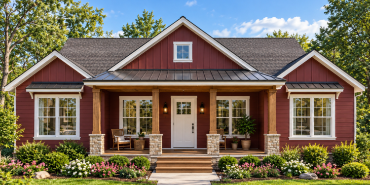 1,430 Sq. Ft. Modern Farmhouse Plan with 2 Bedrooms and 2 Bathrooms