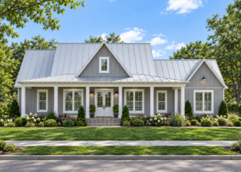 2,085 Sq. Ft. Modern Farmhouse Plan with 3 Bedrooms and 2.5 Bathrooms