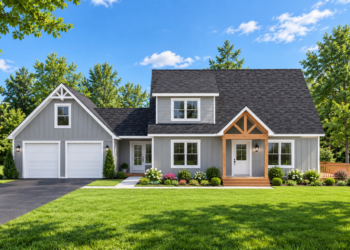 2,106 Sq. Ft. Modern Farmhouse Plan with 3 Bedrooms and 2.5 Bathrooms