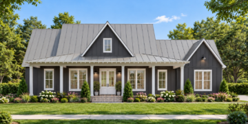 2,085 Sq. Ft. Modern Farmhouse Plan with 3 Bedrooms and 2.5 Bathrooms