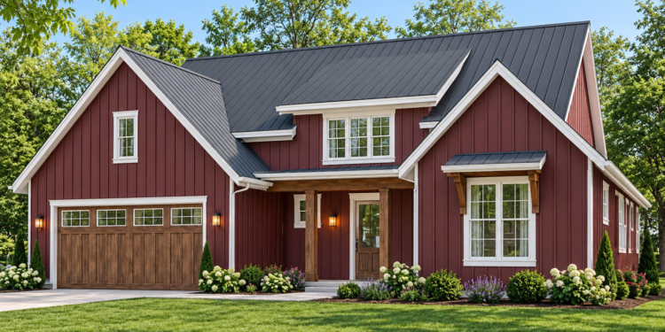 1,878 Sq. Ft. New American House Plan with 3 Bedrooms and 2 Bathrooms