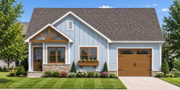 1,300 Sq. Ft. Craftsman Plan with 3 Bedrooms and 2 Bathrooms