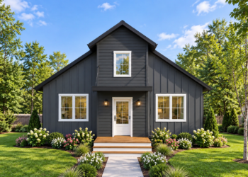 1,102 Sq. Ft. Modern Cottage Plan with 2 Bedrooms and Loft