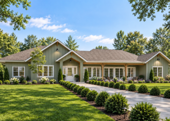 2,933 Sq. Ft. Modern Farmhouse Plan with 3–4 Bedrooms and 3.5 Bathrooms