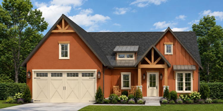 1939 Sq. Ft. Modern Farmhouse Plan with 4 Bedrooms and 2 Bathrooms