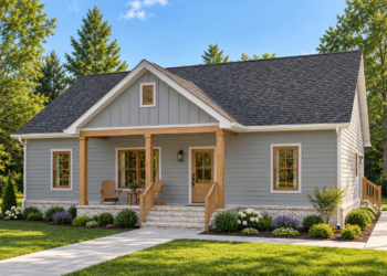 1,334 Sq. Ft. Country Plan with 3 Bedrooms and 2 Bathrooms