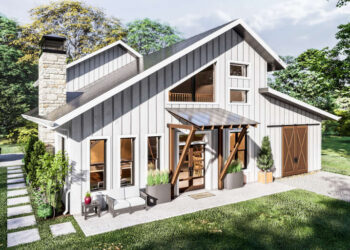 2772 Sq Ft Modern Farmhouse Plan with 3 Bedrooms, 2 Bathrooms, and a 2-Car Garage