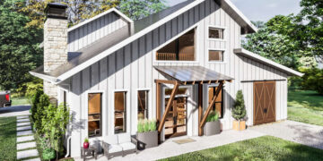 2772 Sq Ft Modern Farmhouse Plan with 3 Bedrooms, 2 Bathrooms, and a 2-Car Garage