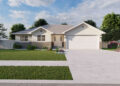 1,252-Square-Foot Traditional House Plan with 3 Bedrooms, 2 Bathrooms, and a Garage