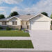 1,252-Square-Foot Traditional House Plan with 3 Bedrooms, 2 Bathrooms, and a Garage