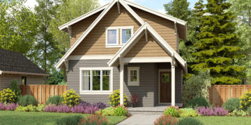1598 Sq Ft Cottage House Plan with 3 Bedrooms and 2 Bathrooms