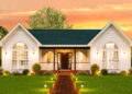 1316 Sq Ft Country House Plan with 3 Bedrooms and 2 Bathrooms