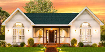 1316 Sq Ft Country House Plan with 3 Bedrooms and 2 Bathrooms