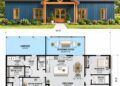 1890 Sq Ft Modern Farmhouse Plan with 3 Bedrooms, 2 Bathrooms, and a Screened Porch