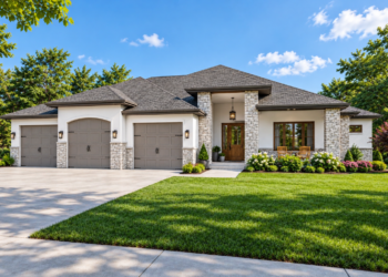 3481 Sq Ft Contemporary House Plan with 4 Bedrooms, 4 Bathrooms, and a 3-Car Garage