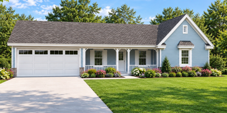 1239 Sq Ft Ranch House Plan with 3 Bedrooms and 2 Bathrooms