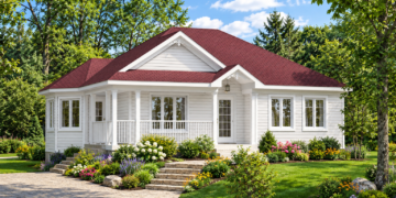 1039-Square-Foot Cottage House Plan with 3 Bedrooms and 1 Bathroom