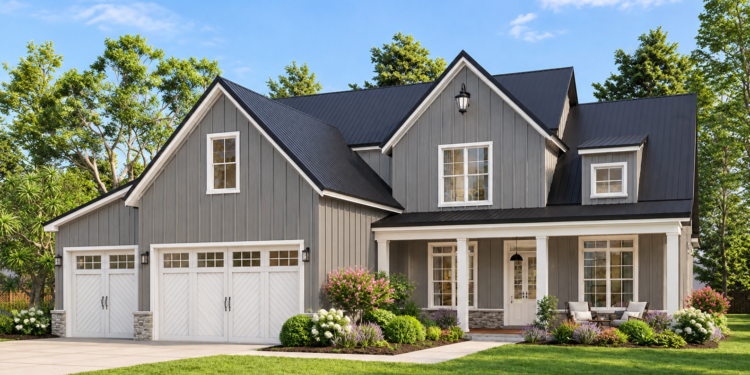 2,017 Sq. Ft. Modern Farmhouse Plan with 3 Bedrooms and 2.5 Bathrooms