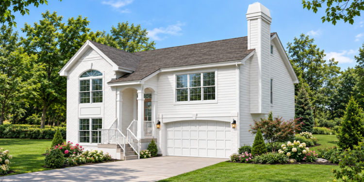 1340 Sq Ft Traditional House Plan with 3 Bedrooms, 2 Bathrooms, and a Drive-Under 2-Car Garage
