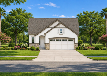 1469-Square-Foot French Country House Plan with 2 Bedrooms and 2 Bathrooms