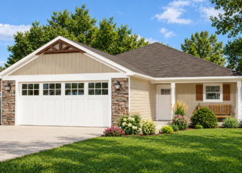 1481 Sq Ft Ranch House Plan with 3 Bedrooms, 2 Bathrooms, and a 2-Car Garage