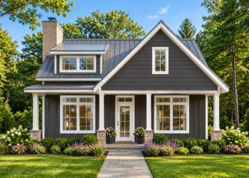 680-Square-Foot Cottage House Plan with 1 Bedroom, 1 Bathroom, and a Vaulted Great Room