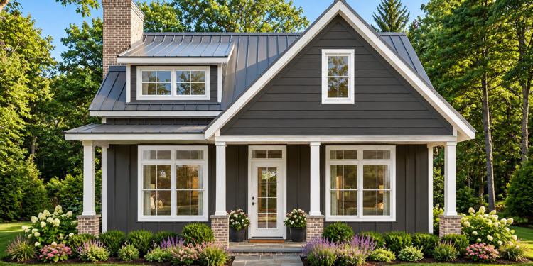 680-Square-Foot Cottage House Plan with 1 Bedroom, 1 Bathroom, and a Vaulted Great Room