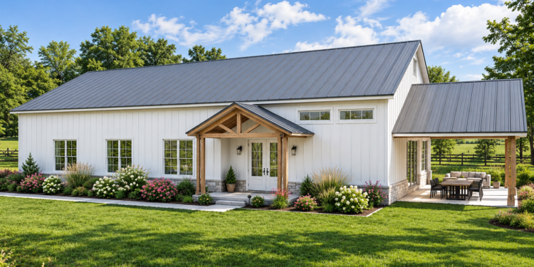 1,587 Sq. Ft. Barndominium Plan with 2 Bedrooms and 2 Bathrooms