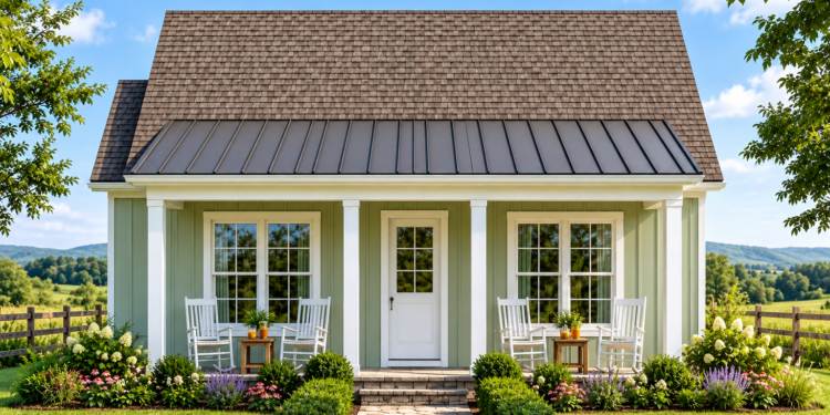 1118 Sq Ft Cottage House Plan with 3 Bedrooms, 2 Bathrooms, and Front and Rear Porches