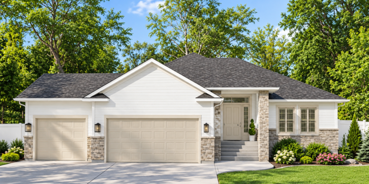 1808-Square-Foot Country Craftsman House Plan with Flexible Bedrooms and a 3-Car Garage
