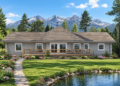 1390 Sq Ft Log Cabin House Plan with 2 Bedrooms, 2 Bathrooms, and a Wraparound Porch