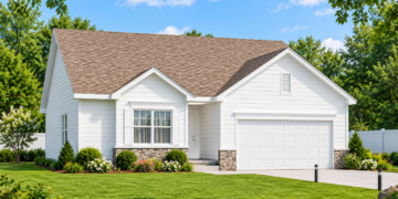 1603 Sq Ft Traditional House Plan with 3 Bedrooms, 2 Bathrooms, and a 2-Car Garage