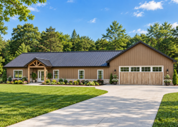 2,221 Sq. Ft. Barndominium Plan with 3 Bedrooms and 2 Bathrooms