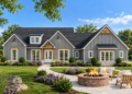 1802-Square-Foot Modern Farmhouse Plan with 3 Bedrooms, 2 Bathrooms, and a Spacious Covered Rear Porch