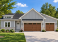 1495 Sq Ft Modern Farmhouse Plan with 3 Bedrooms, 2 Bathrooms, and a 3-Car Garage