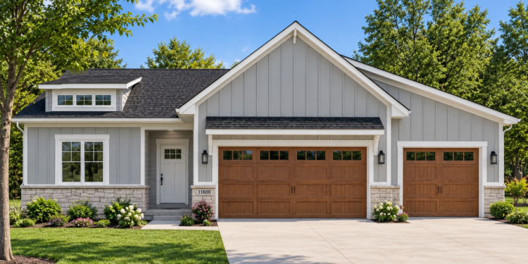 1495 Sq Ft Modern Farmhouse Plan with 3 Bedrooms, 2 Bathrooms, and a 3-Car Garage