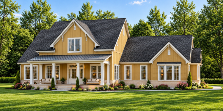 2498 Sq Ft Modern Farmhouse Plan with 3–4 Bedrooms, 2.5 Bathrooms, and a 2–3 Car Garage