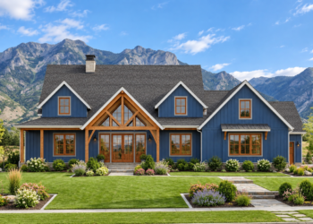 3,000 Sq. Ft. Modern Farmhouse Plan with 4 Bedrooms and 3.5 Bathrooms