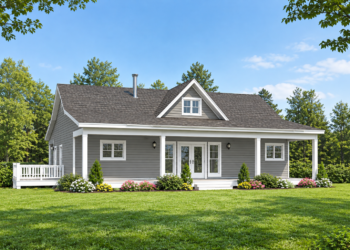 1500 Sq Ft Country House Plan with 2 Bedrooms and 2 Bathrooms
