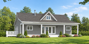 1500 Sq Ft Country House Plan with 2 Bedrooms and 2 Bathrooms