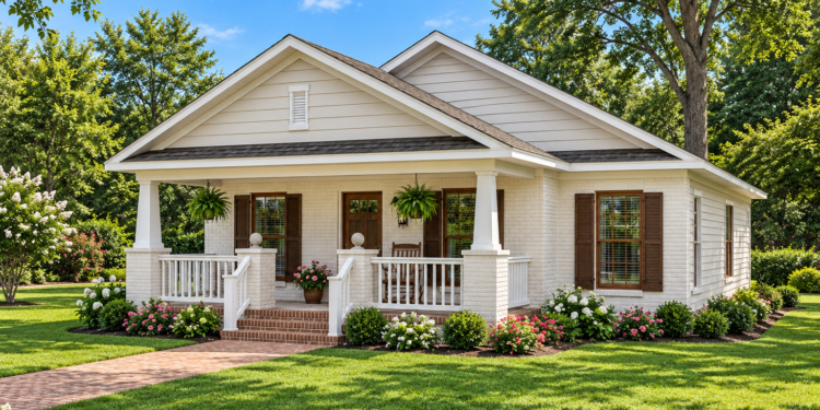 1256 Sq Ft Craftsman House Plan with 3 Bedrooms, 2 Bathrooms, and a 2-Car Garage